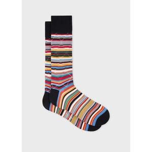 NWT $35 Paul Smith Diamond Pattern Signature Stripe socks. Made In Italy.